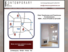 Tablet Screenshot of contemporarygardenhomes.com